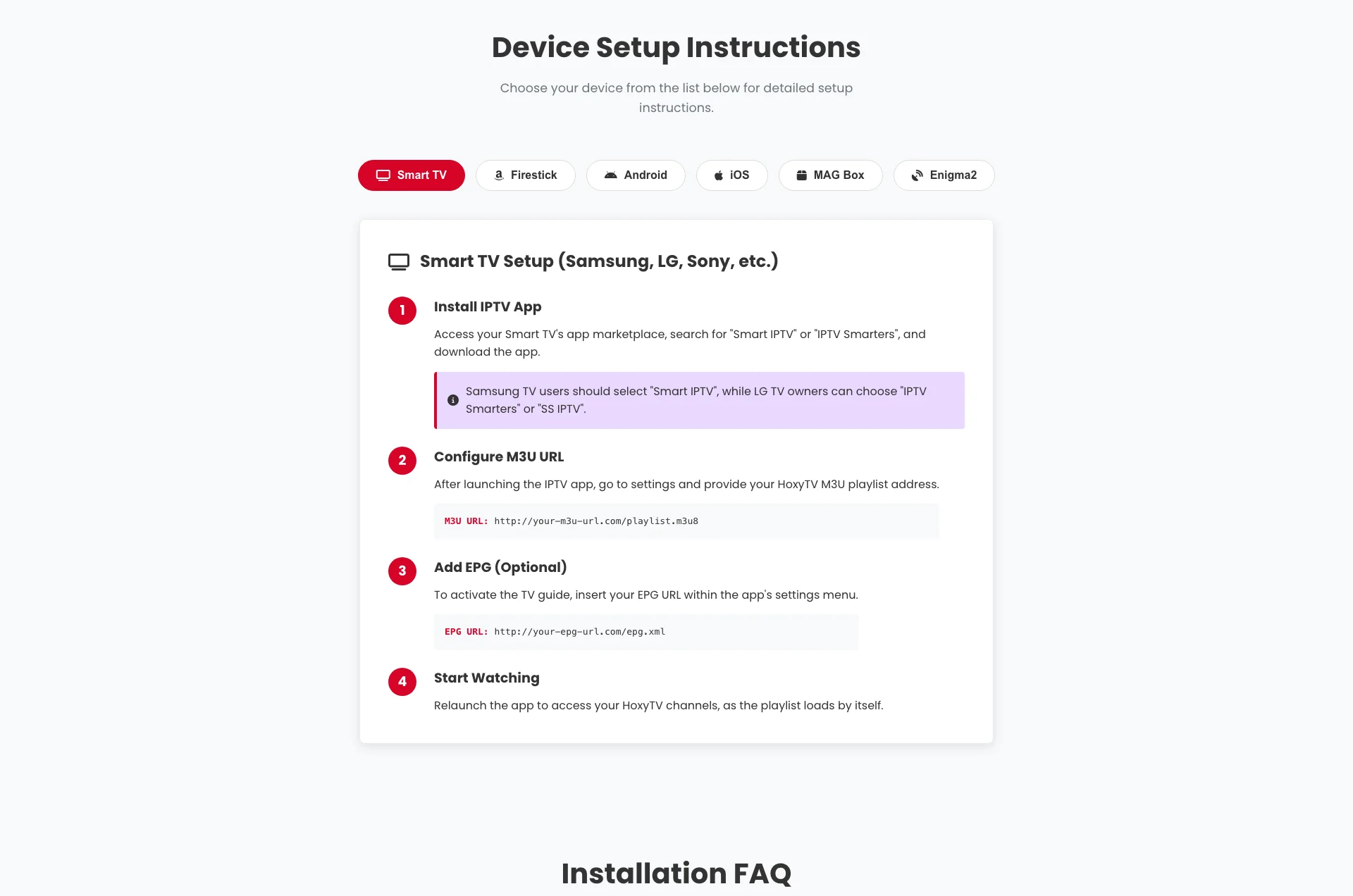 Hoxy TVS Setup Guide