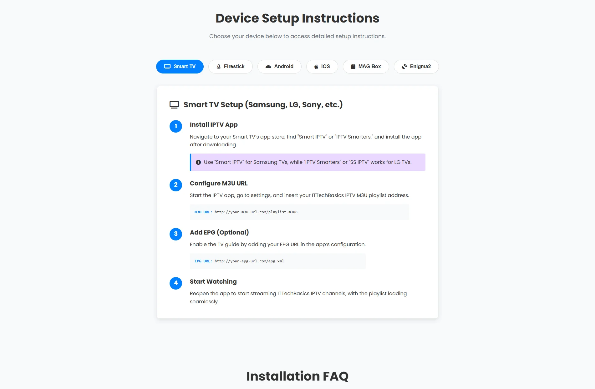 ITTechBasics IPTV Setup Guide
