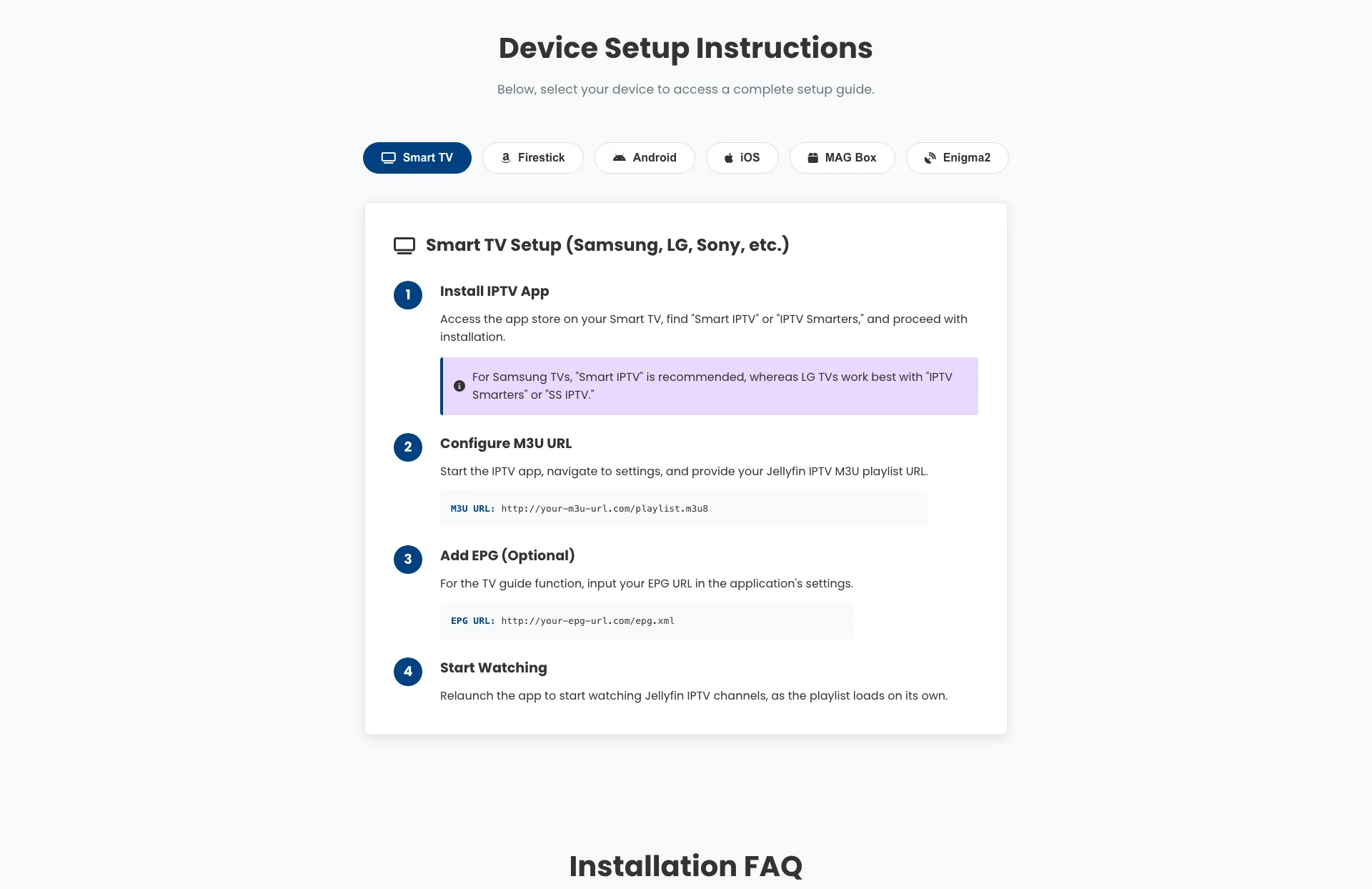 JellyFin IPTV Setup Guide