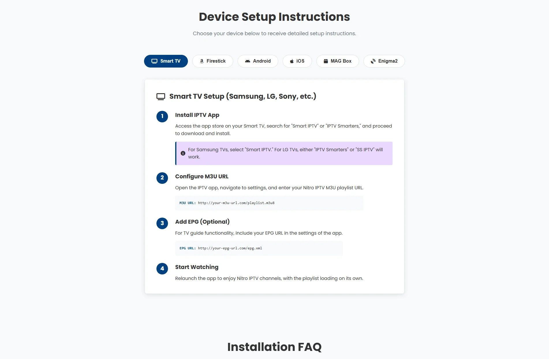 Nitro IPTV 4K Setup Guide