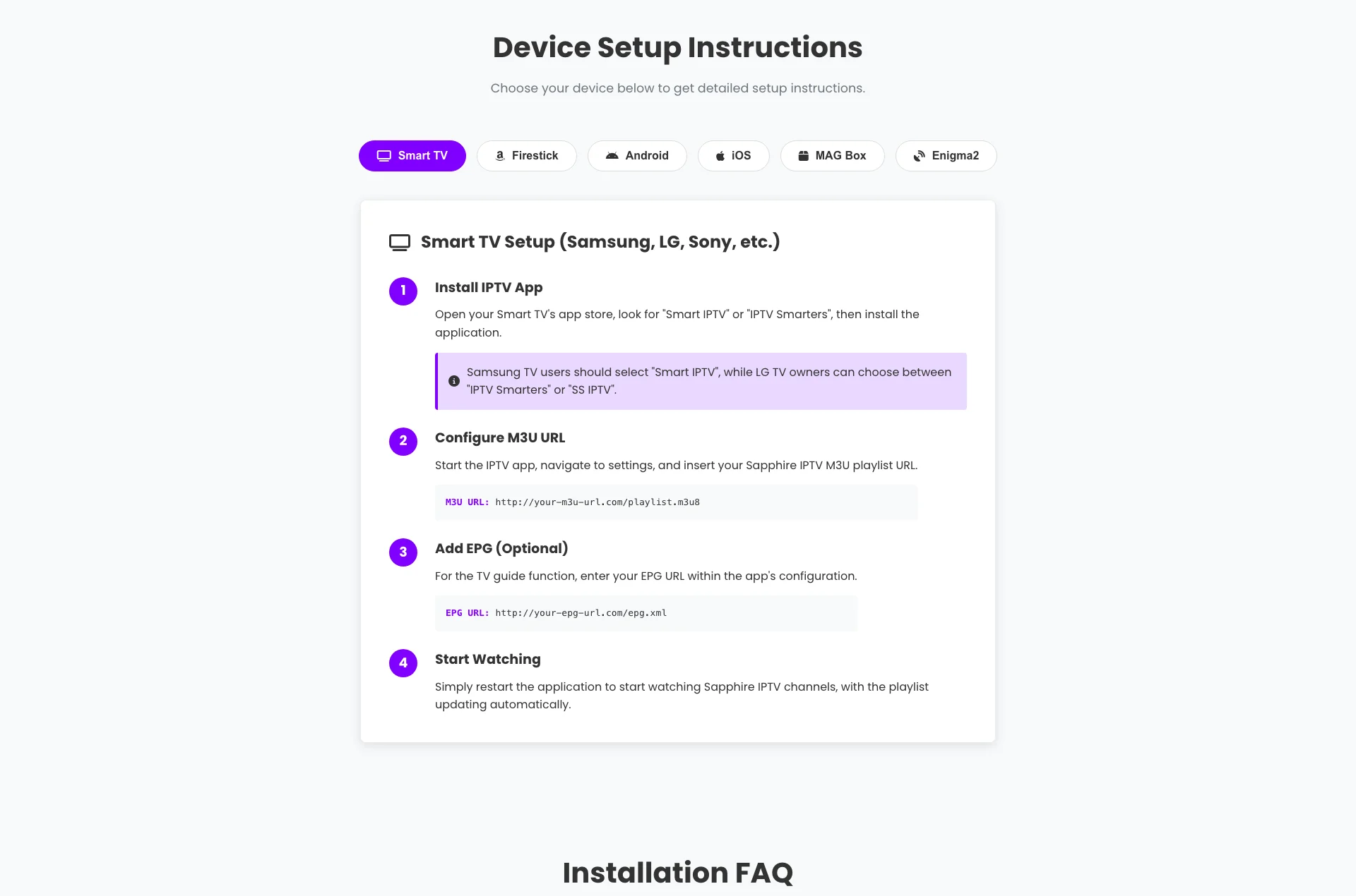 Sapphire 4K Setup Guide