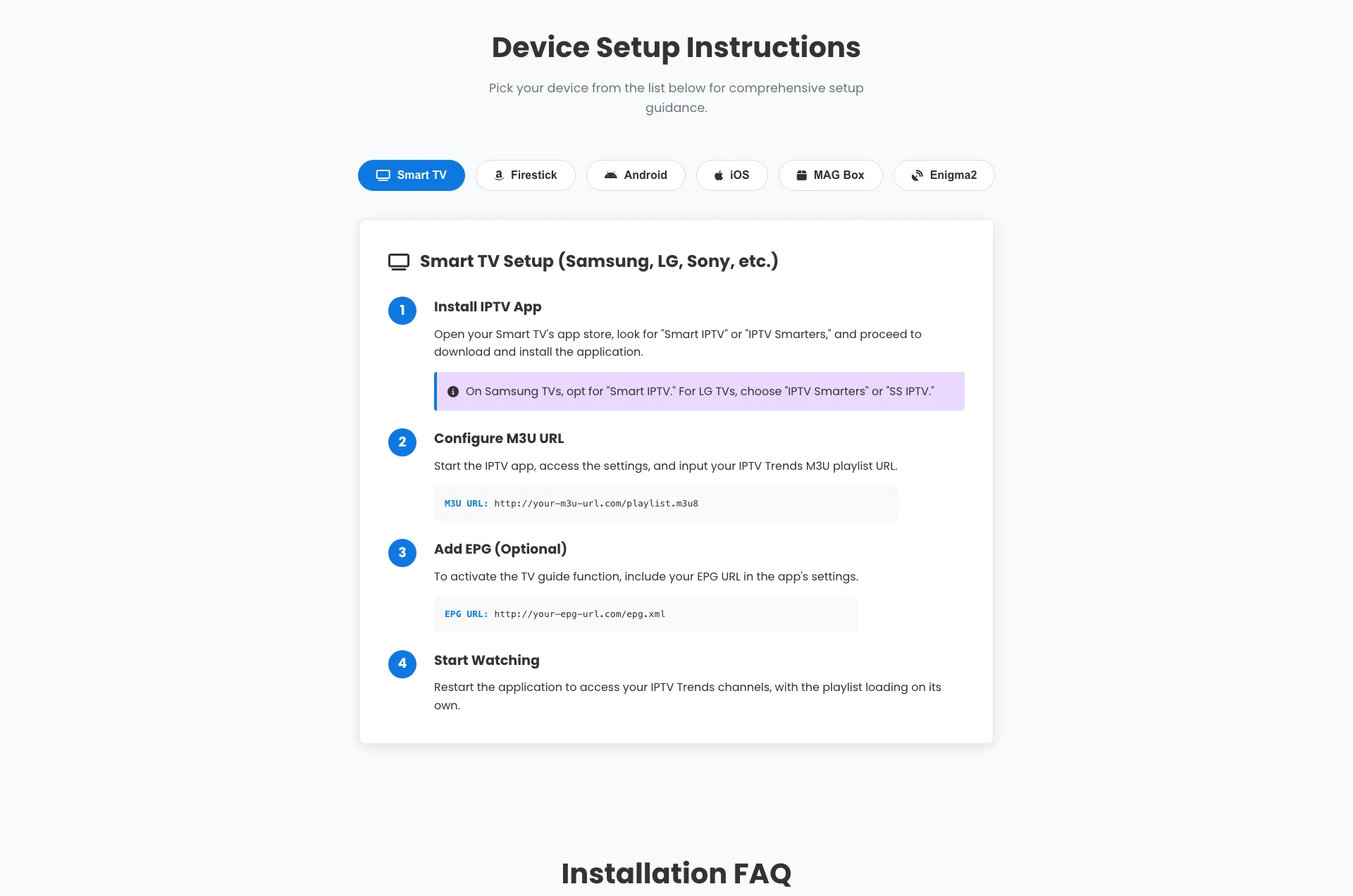 IPTV Trend Setup Guide
