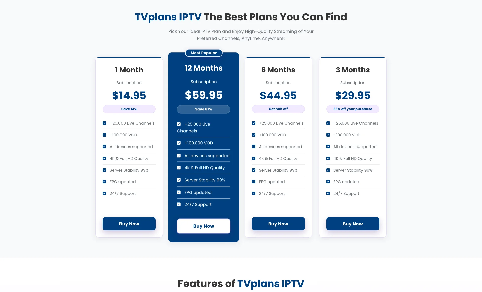TVPlans Best Pricing Plans