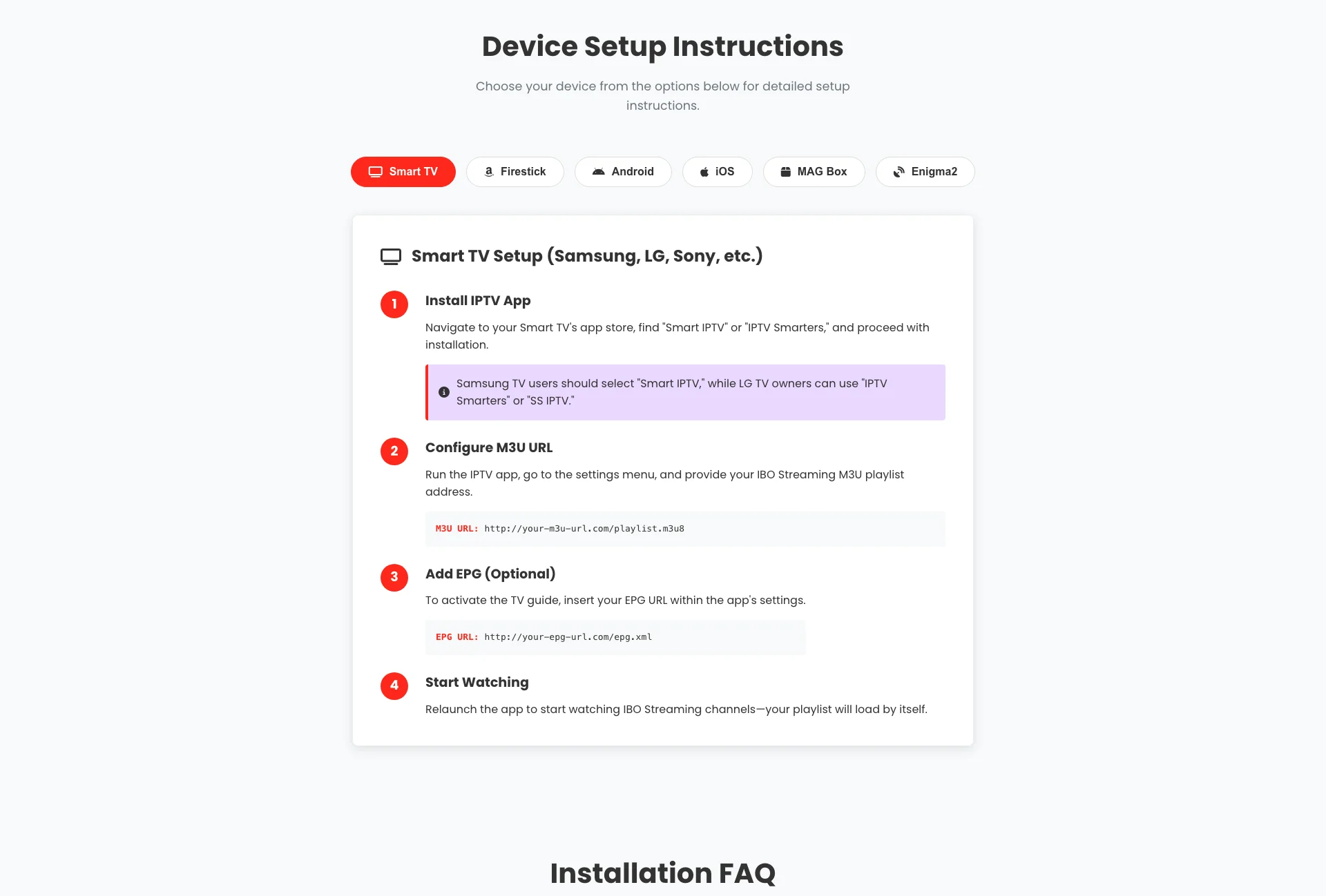 iBOStreaming IPTV Setup Guide: Step-by-step installation instructions on Firestick and Android