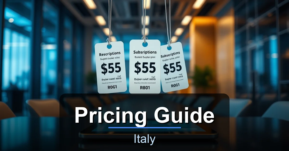 Pricing Guide - Italy