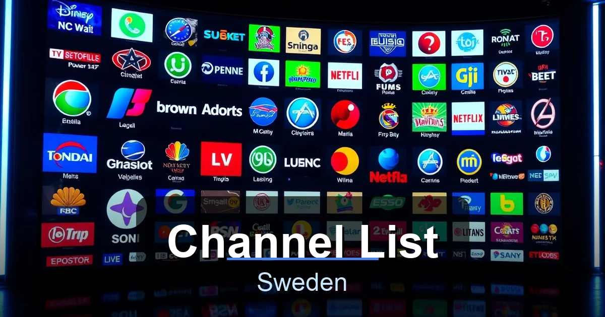 Channel List - Sweden