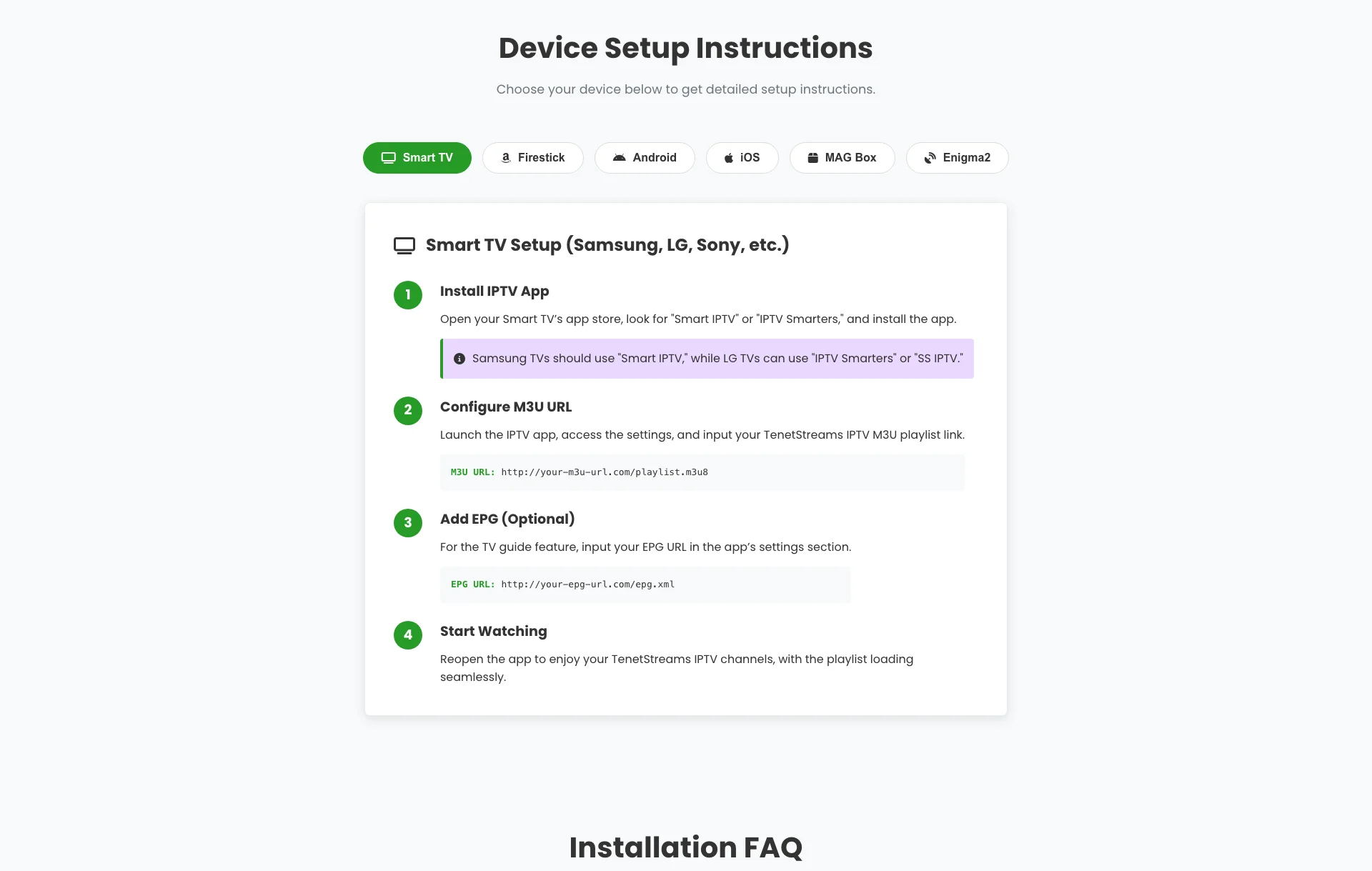 TenetStream IPTV IPTV Service - Best IPTV Finland 2026
