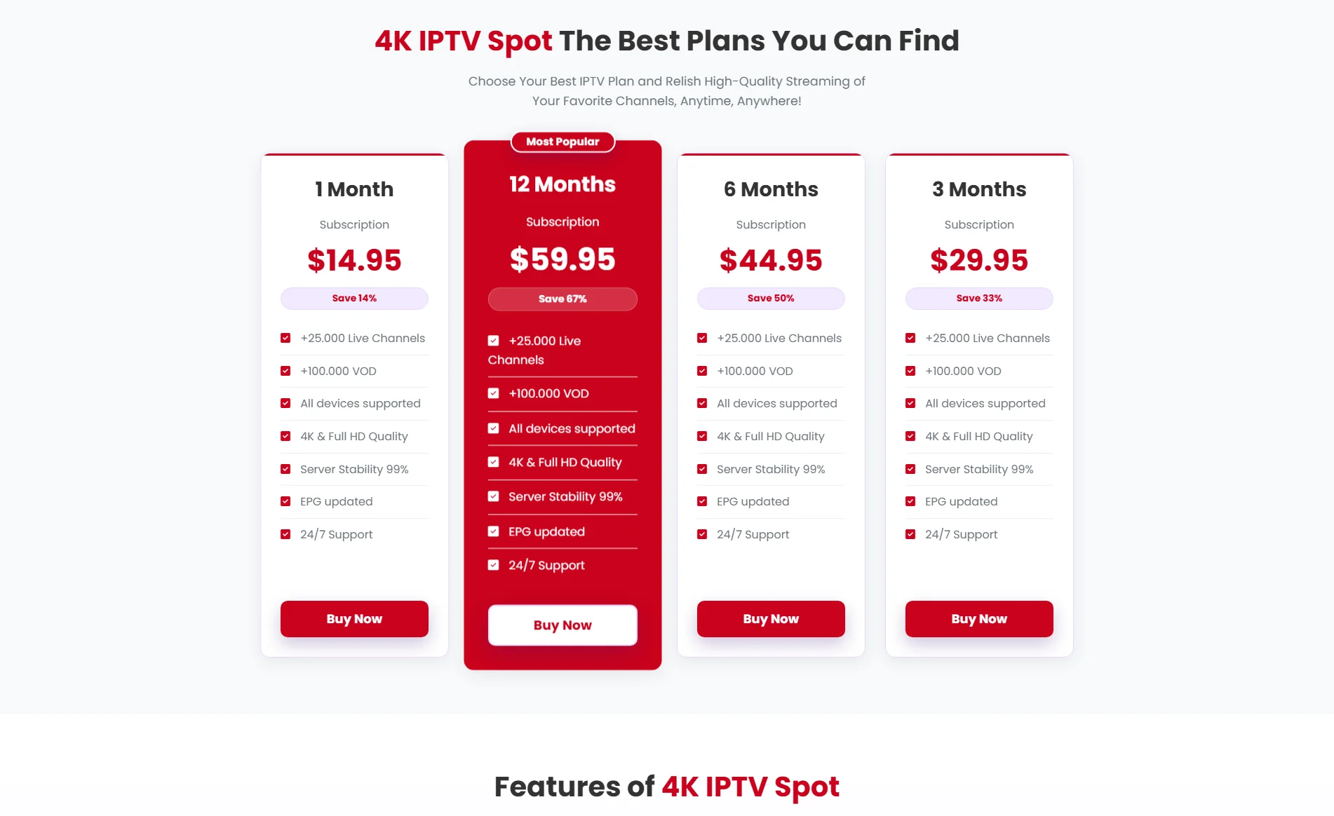 4K IPTV Spot IPTV Service - Best IPTV Indonesia 2026