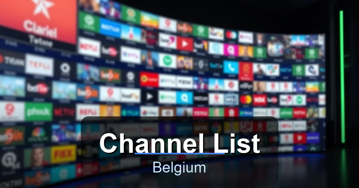 Channel List - Best IPTV Belgium