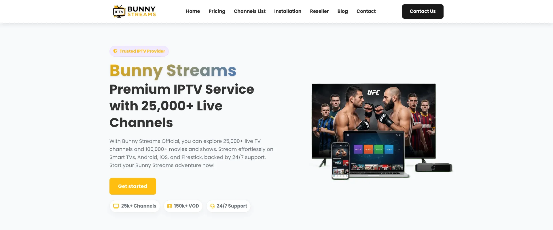 BunnyStreamTV IPTV Service - Best IPTV Saudi Arabia 2026