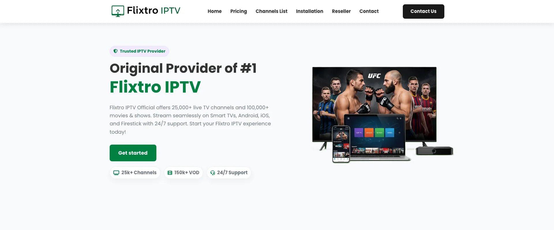 Flixtro IPTV IPTV Service - Best IPTV Belgium 2026