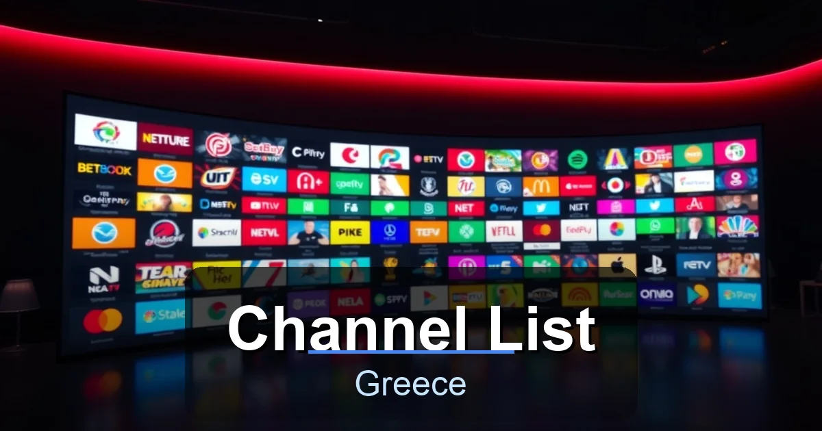 Channel List - Best IPTV Greece