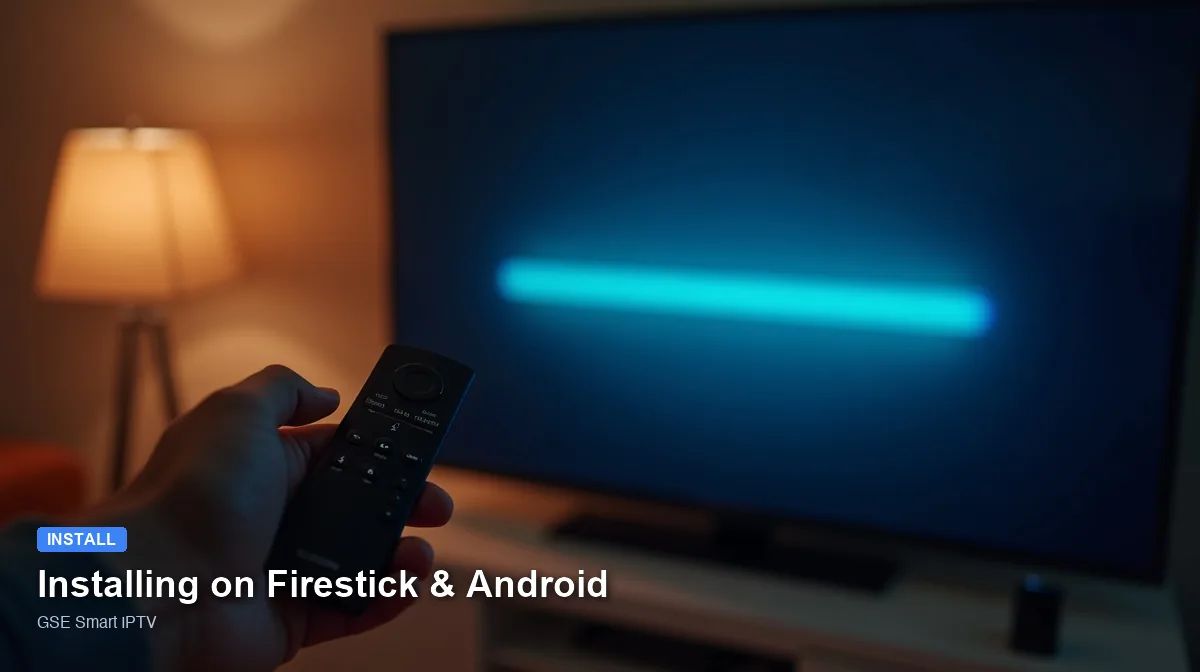 GSE Smart IPTV — Installing on Firestick & Android