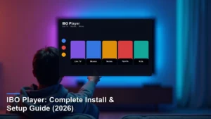 IBO Player IPTV player app — install and setup guide hero image