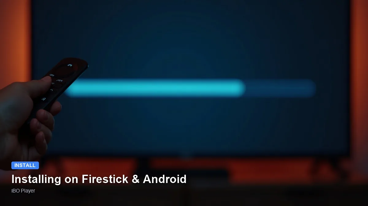 IBO Player — Installing on Firestick & Android