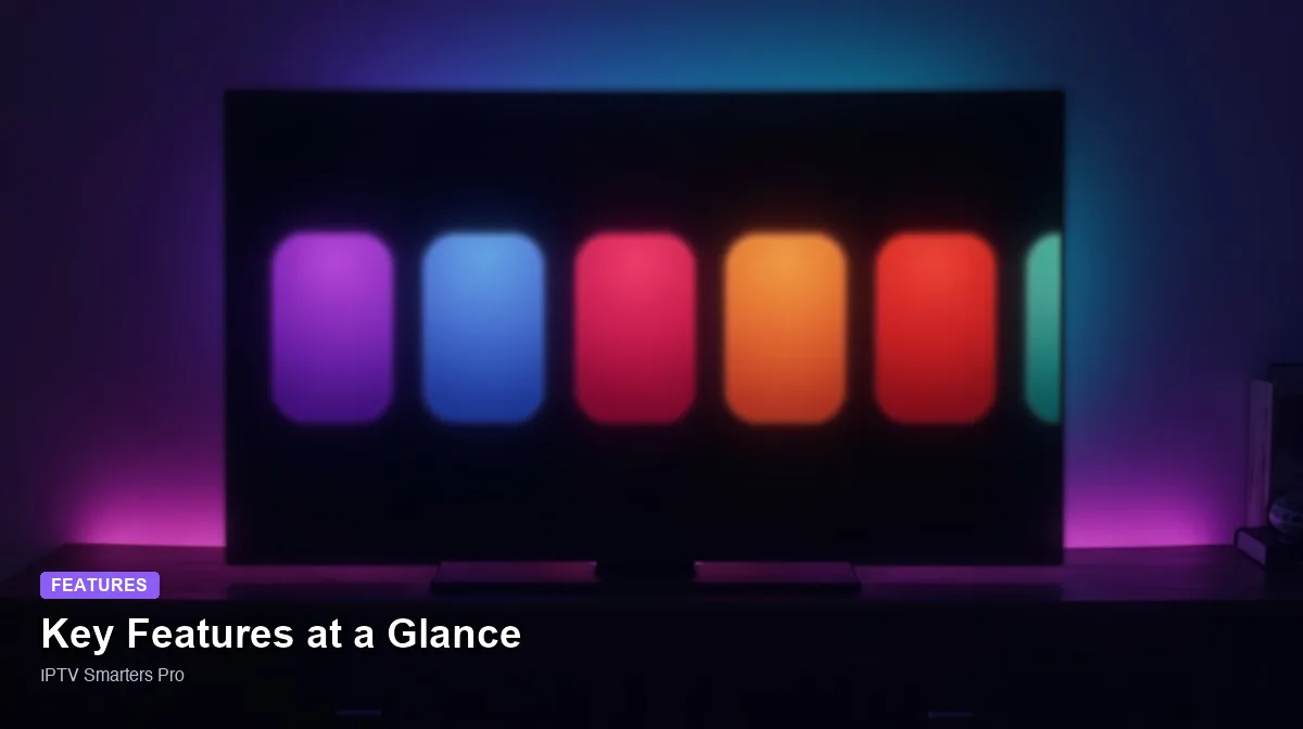 IPTV Smarters Pro — Key Features at a Glance