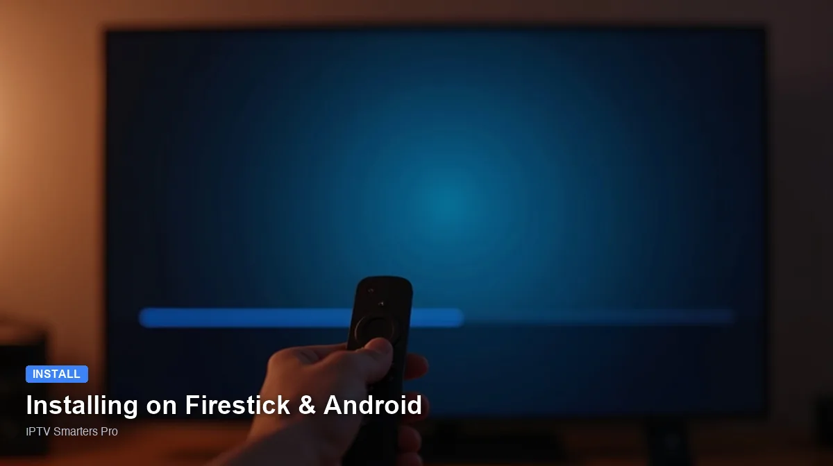 IPTV Smarters Pro — Installing on Firestick & Android
