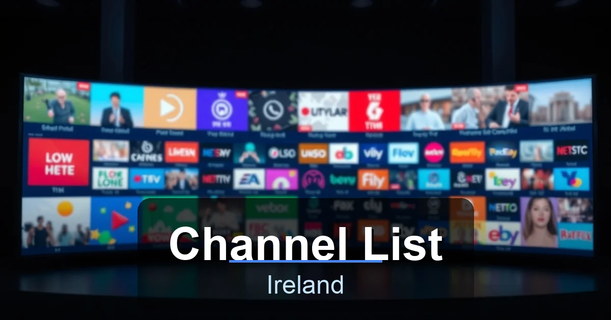 Channel List - Best IPTV Ireland