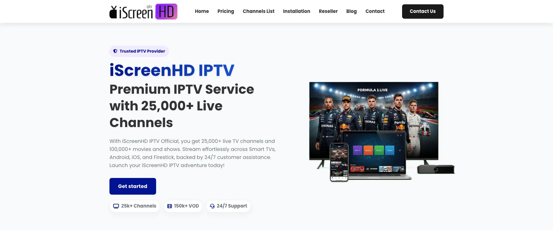 iScreenHD TV IPTV Service - Best IPTV Ireland 2026