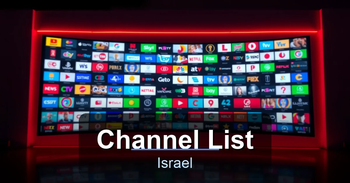 Channel List - Best IPTV Israel
