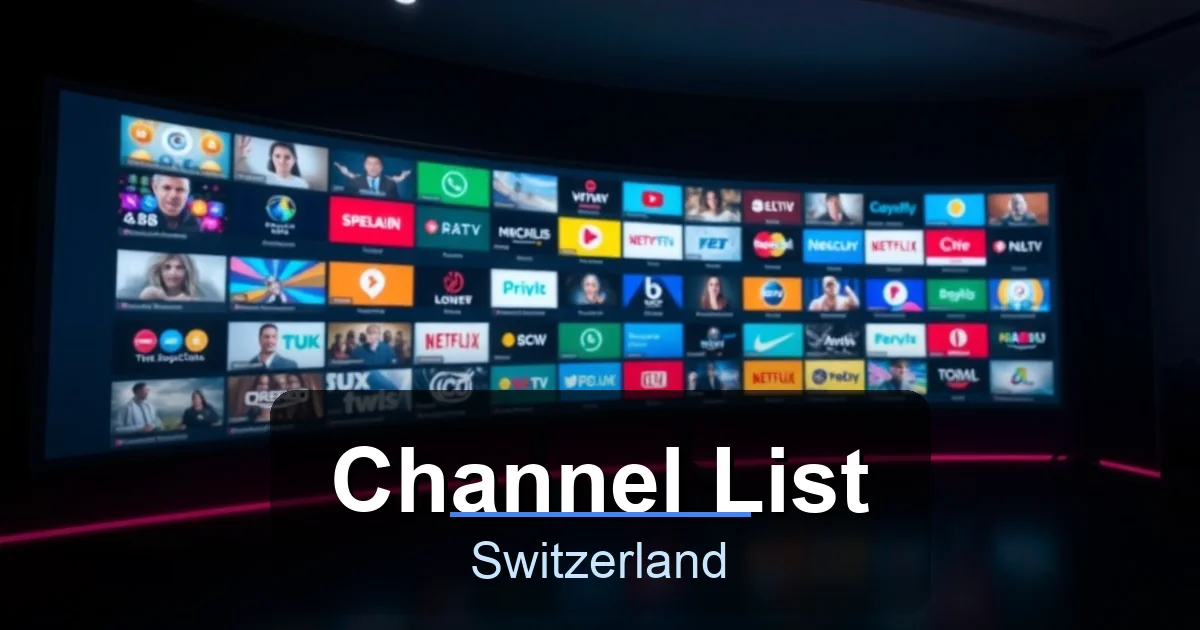 Channel List - Best IPTV Switzerland
