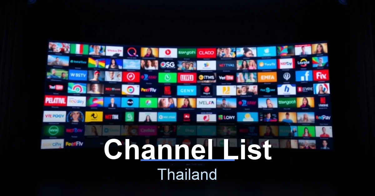Channel List - Best IPTV Thailand