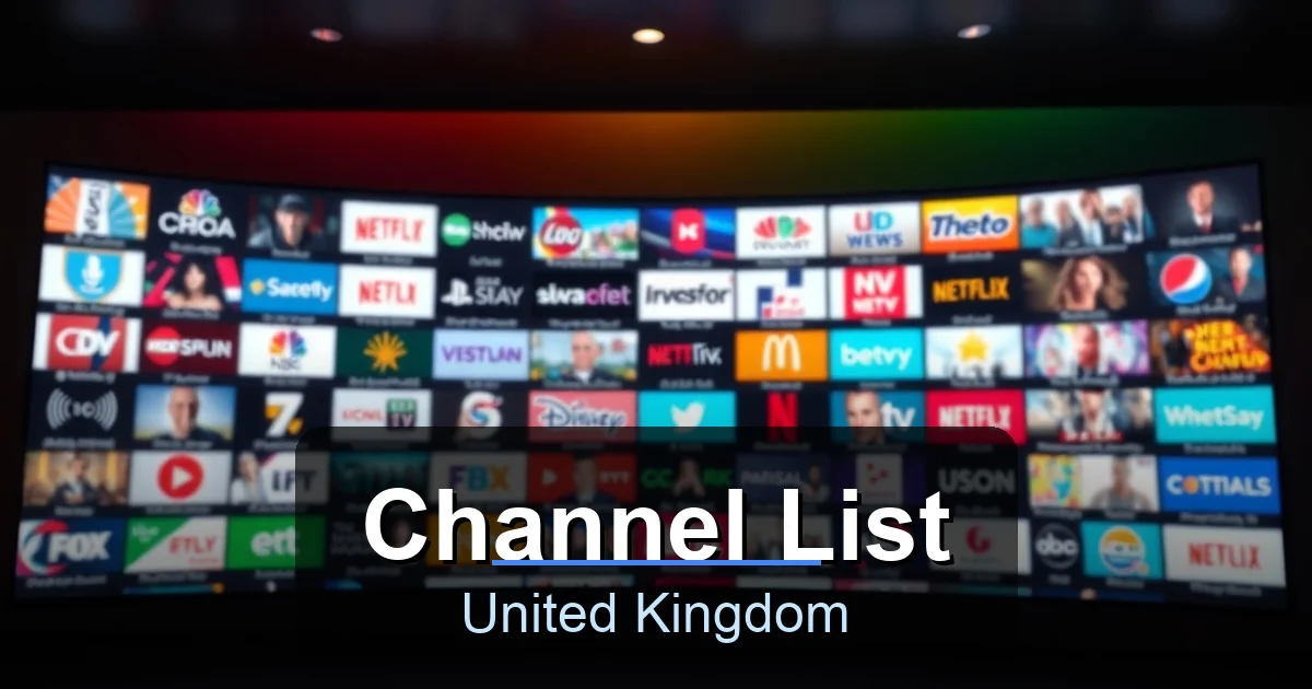 Channel List - Best IPTV United Kingdom