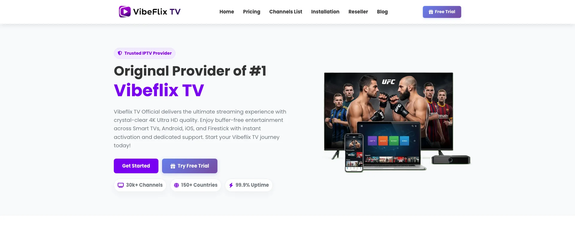 VibeFlix TV IPTV Service - Best IPTV Morocco 2026