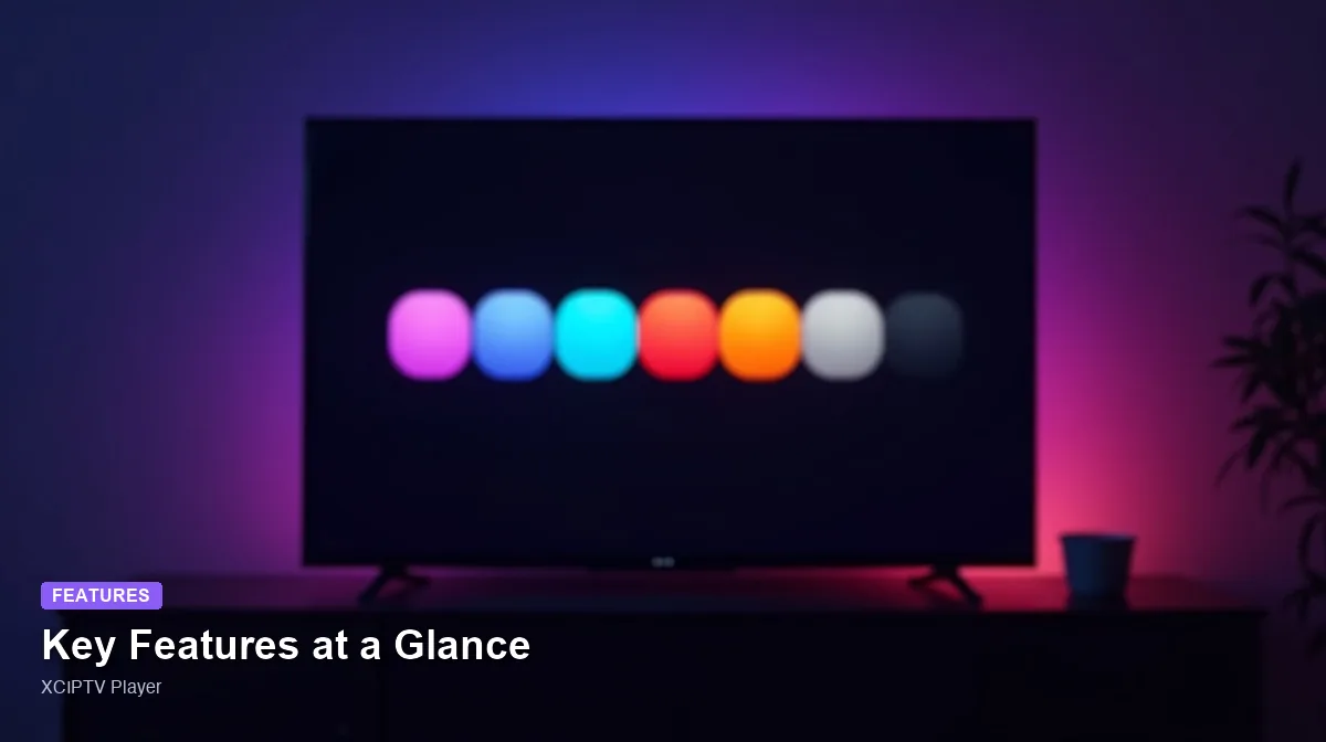 XCIPTV Player — Key Features at a Glance