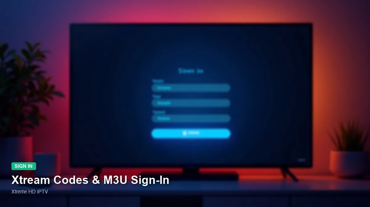 Xtreme HD IPTV — Xtream Codes & M3U Sign-In