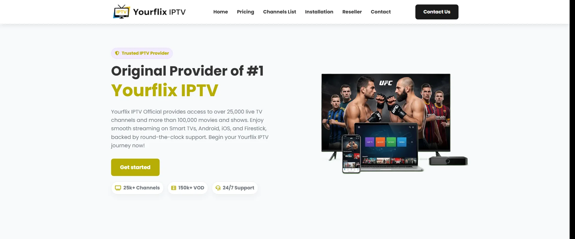 YourFlix IPTV IPTV Service - Best IPTV Switzerland 2026